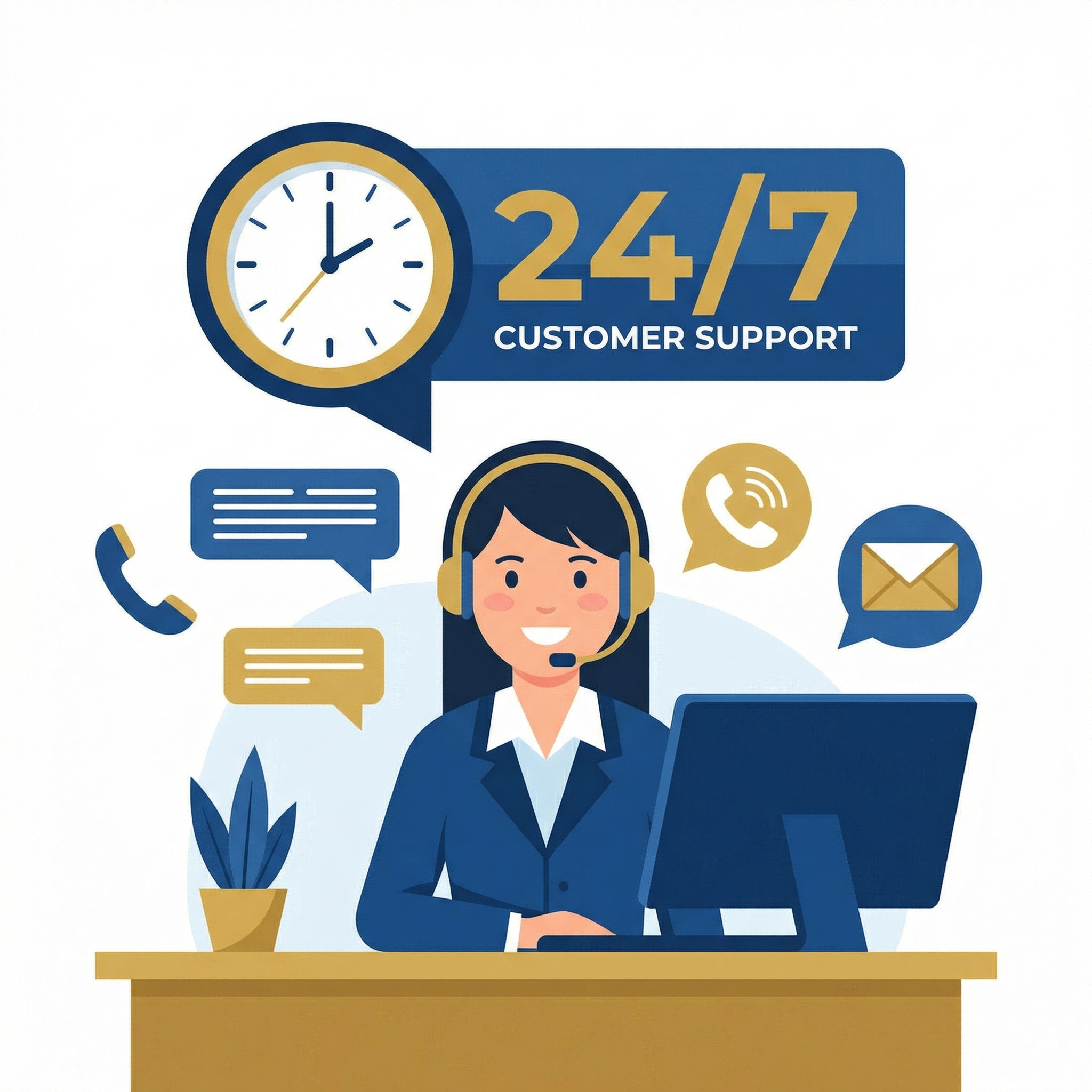 24小时客服图标